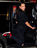 Adriana Lima Leaving Nobu In New York