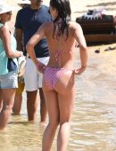 Amy Jackson in Bikini at the Beach in Mykonos