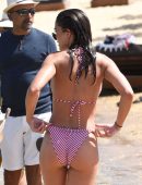 Amy Jackson in Bikini at the Beach in Mykonos