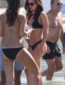 Amy Jackson and Kimberley Garner in Bikini at the Beach in Mykonos, Greece