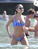 Amy Jackson and Kimberley Garner in Bikini at the Beach in Mykonos, Greece