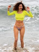 Blanca Blanco Pokies in Bikini at the Beach in Malibu