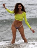 Blanca Blanco Pokies in Bikini at the Beach in Malibu