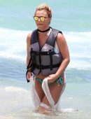 Britney Spears Booty in Bikini at a Beach in Miami