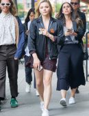 Chloe Grace Moretz Leggy, Out and About in NYC