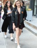 Chloe Grace Moretz Leggy, Out and About in NYC