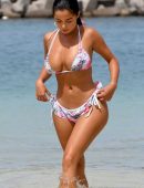 Demi Rose Mawby in Bikini Thong at the Beach in Cape Verde