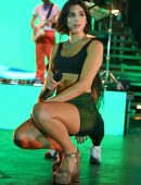 Dua Lipa Performing Live at Bayfront Park Amphitheater in Miami