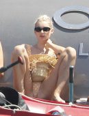 Elsa Hosk in Swimsuit on a Boat in Formentera