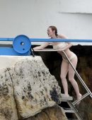 Emma Stone in Bikini in France