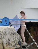 Emma Stone in Bikini in France