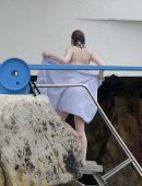 Emma Stone in Bikini in France