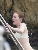 Emma Stone in Bikini in France