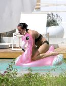 Georgia May Foote in Bikini at a Pool in Mykonos