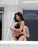 Georgia May Foote in Bikini at a Pool in Mykonos
