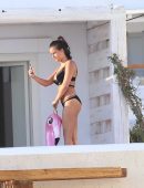 Georgia May Foote in Bikini at a Pool in Mykonos