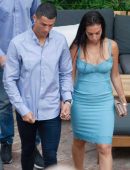 Georgina Rodriguez and Cristiano Ronaldo Out Holding Hands in Malaga