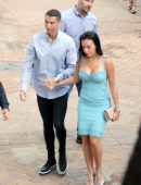 Georgina Rodriguez and Cristiano Ronaldo Out Holding Hands in Malaga