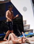Gwyneth Paltrow in Bikini with Fiance Brad Falchuk on Holiday in Capri