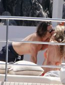 Gwyneth Paltrow in Bikini with Fiance Brad Falchuk on Holiday in Capri