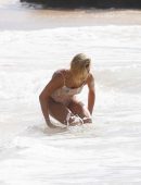 Hailey Baldwin at a Beach in Hawaii for Photoshoot