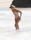 Hailey Baldwin at a Beach in Hawaii for Photoshoot