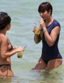 Jackie Cruz in Swimsuit at the Beach in Miami