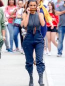 Kim Kardashian Pokies Out in New York