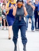 Kim Kardashian Pokies Out in New York