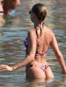 Kimberley Garner in Bikini at the Beach in Mykonos