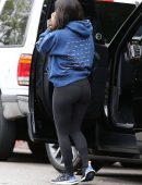 Kourtney Kardashian Booty in Tights Out In West Hollywood