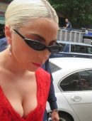 Lady Gaga Arriving at Electric Lady Studios in NYC