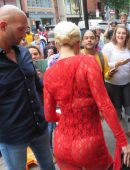 Lady Gaga Arriving at Electric Lady Studios in NYC
