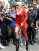 Lady Gaga Arriving at Electric Lady Studios in NYC
