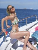 Maria Petric Levshanov in Bikini at Beach in Ibiza