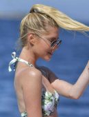 Maria Petric Levshanov in Bikini at Beach in Ibiza
