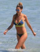 Melissa Satta in Bikini at the Beach in Ibiza