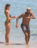 Melissa Satta in Bikini at the Beach in Ibiza