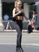 Miley Cyrus Outside a Gym in Los Angeles