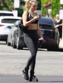 Miley Cyrus Outside a Gym in Los Angeles
