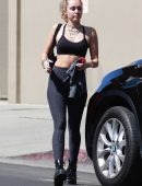 Miley Cyrus Outside a Gym in Los Angeles