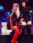 Nicki Minaj Performing Onstage at 2018 BET Awards in Los Angeles