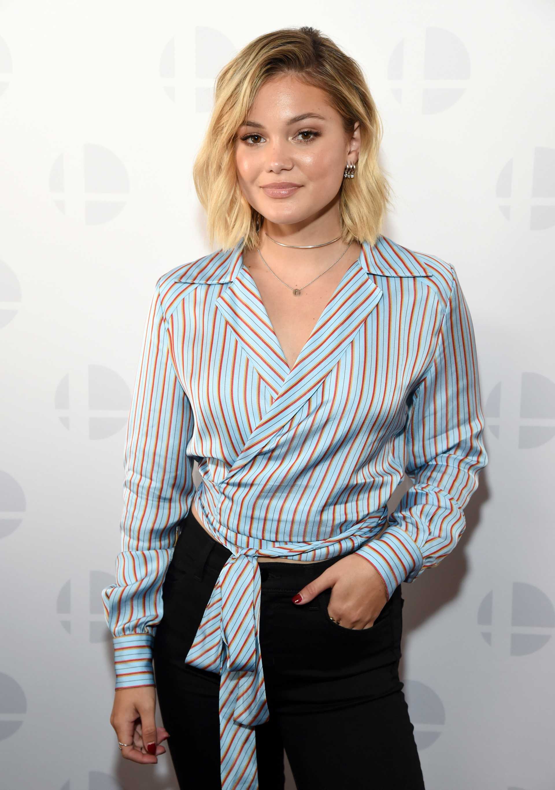 Olivia Holt at Nintendo's 2018 Super Smash Bros Invitational in LA
