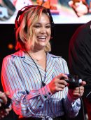 Olivia Holt at Nintendo's 2018 Super Smash Bros Invitational in LA