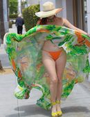 Phoebe Price Upskirt, while Shopping in Beverly Hills