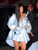 Rihanna Leggy Out and About in NYC
