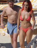 Rita Ora Wearing a Bikini in Tuscany
