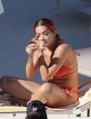 Rita Ora Wearing a Bikini in Tuscany