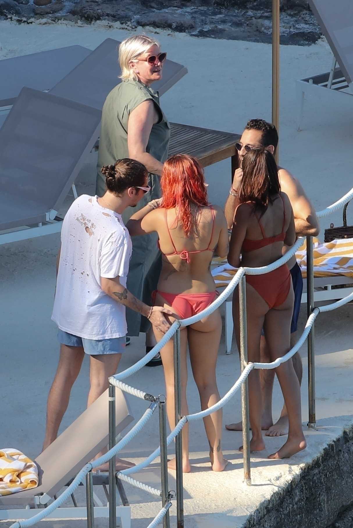 Rita Ora Wearing a Bikini in Tuscany