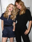 Amanda Seyfried and Lily James at AOL Build in NYC